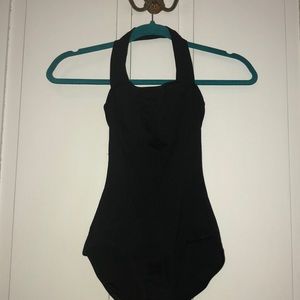 Capezio black Halter neck leotard. Size small